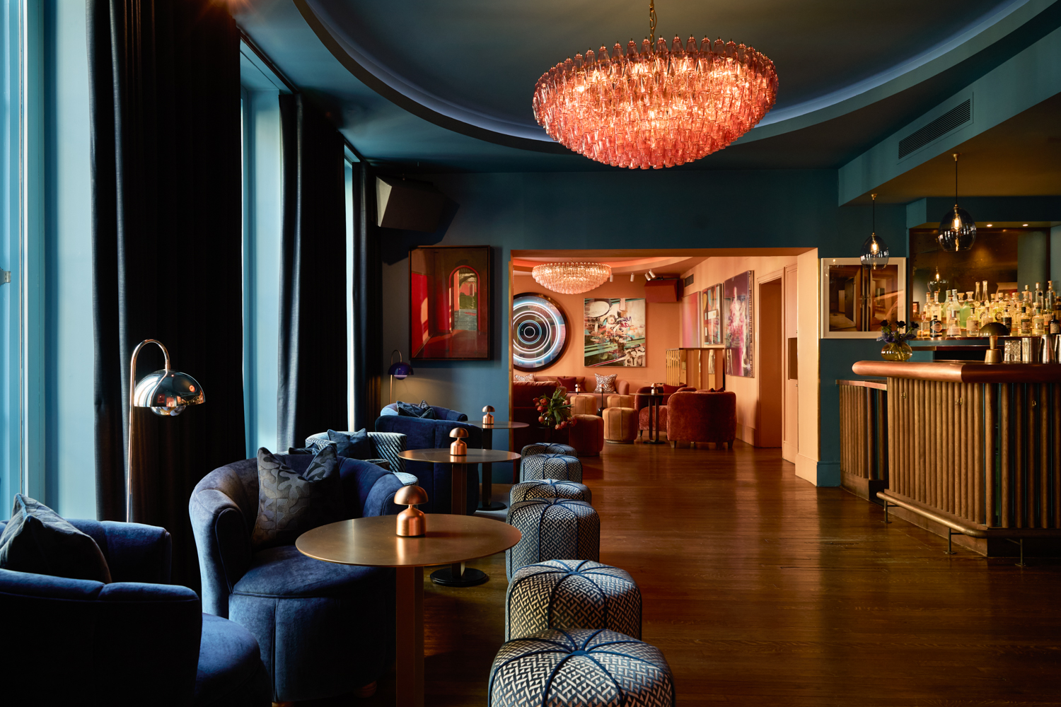 The Blue Room in the Soho Bar at The Groucho