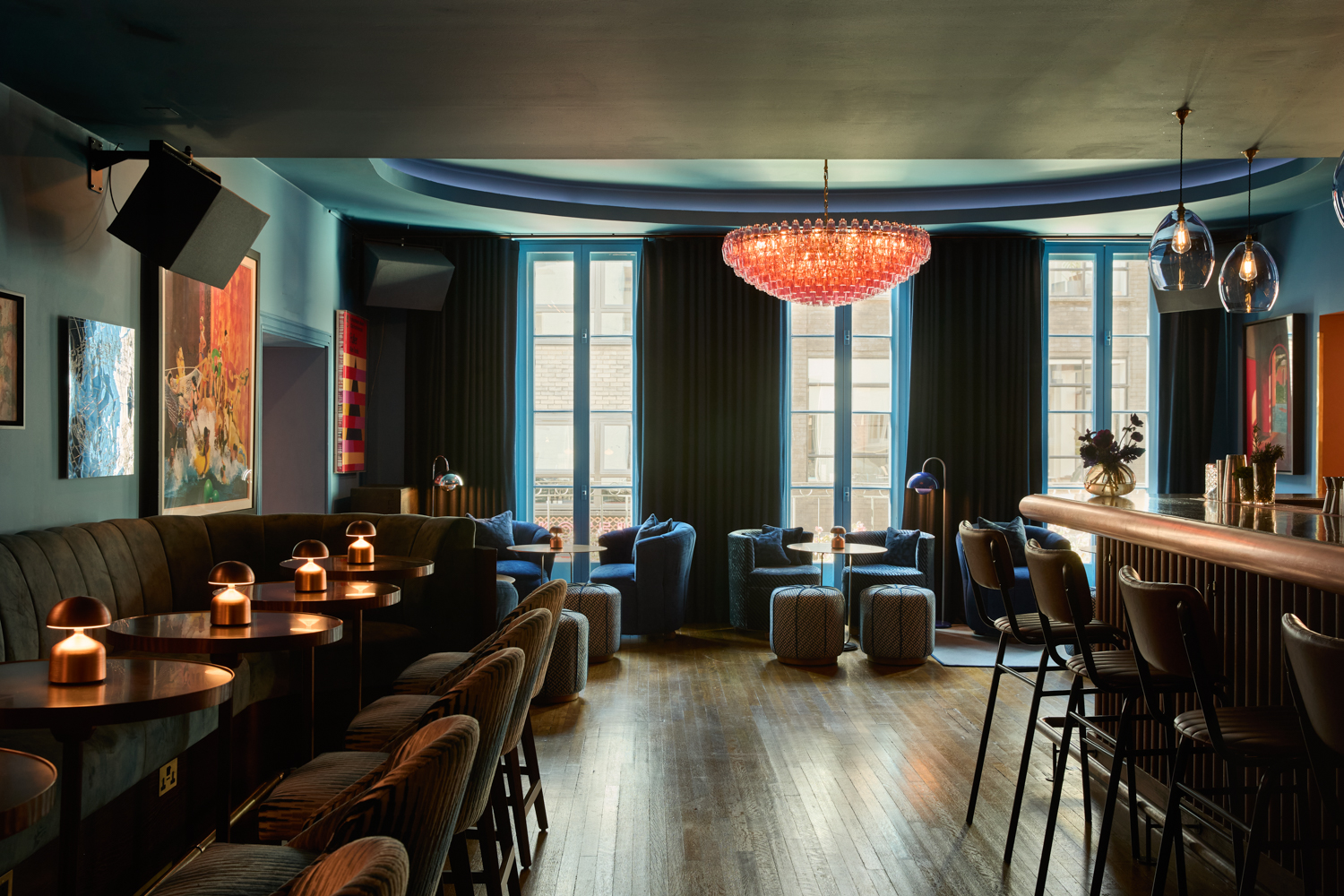 The Blue Room in the Soho Bar at The Groucho